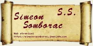 Simeon Somborac vizit kartica